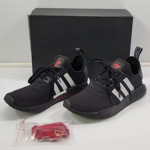 Adidas NMD R1 Originals - Red Japanese Side Print - Black White 2020 Men Size 10